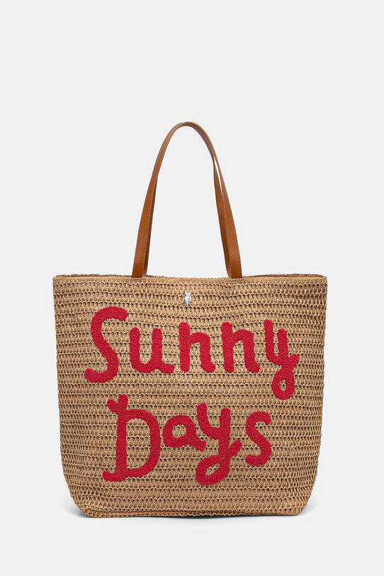 U.S. Polo Assn. torebka shopper damska SOMERSET beżowy BEUO19024WL2