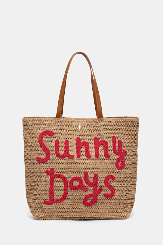 U.S. Polo Assn. torebka shopper damska SOMERSET beżowy BEUO19024WL2