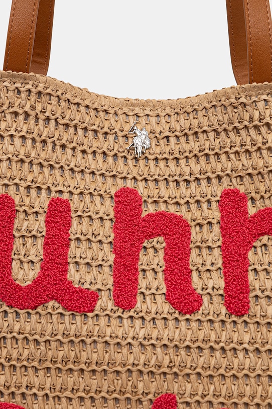 U.S. Polo Assn. torebka shopper damska SOMERSET beżowy BEUO19024WL2