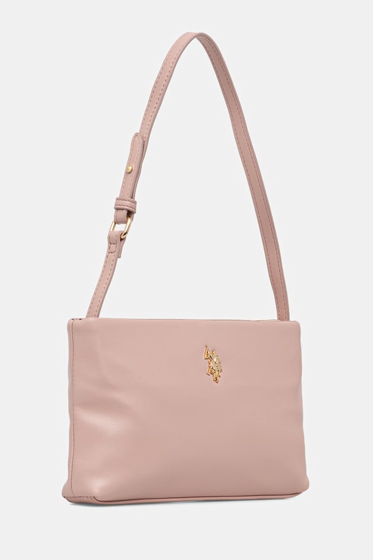 U.S. Polo Assn. torebka crossbody damska z imitacji skóry CEREMONY BEUQC6455WVP różowy SS26
