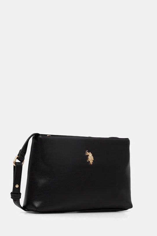 U.S. Polo Assn. torebka crossbody damska z imitacji skóry CEREMONY BEUQC6455WVP czarny SS26
