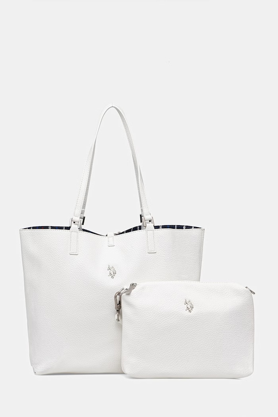 U.S. Polo Assn. torebka dwustronna ROGERSVILLE wzorzyste biały BEURR9097WVP