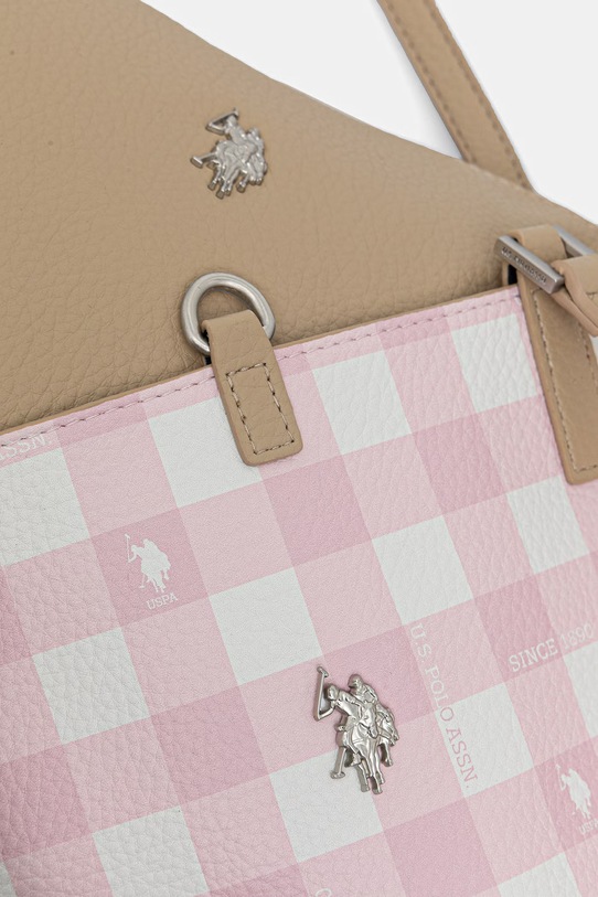 Oboustranná kabelka U.S. Polo Assn. ROGERSVILLE béžová BEURR9097WVP