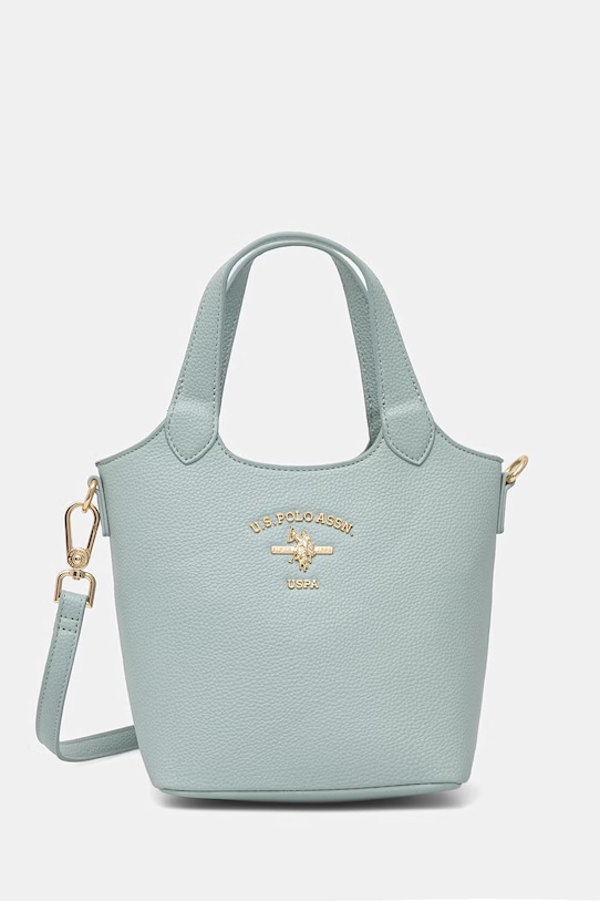 U.S. Polo Assn. torebka crossbody damska z imitacji skóry STANFORD turkusowy BEUSS9075WVP