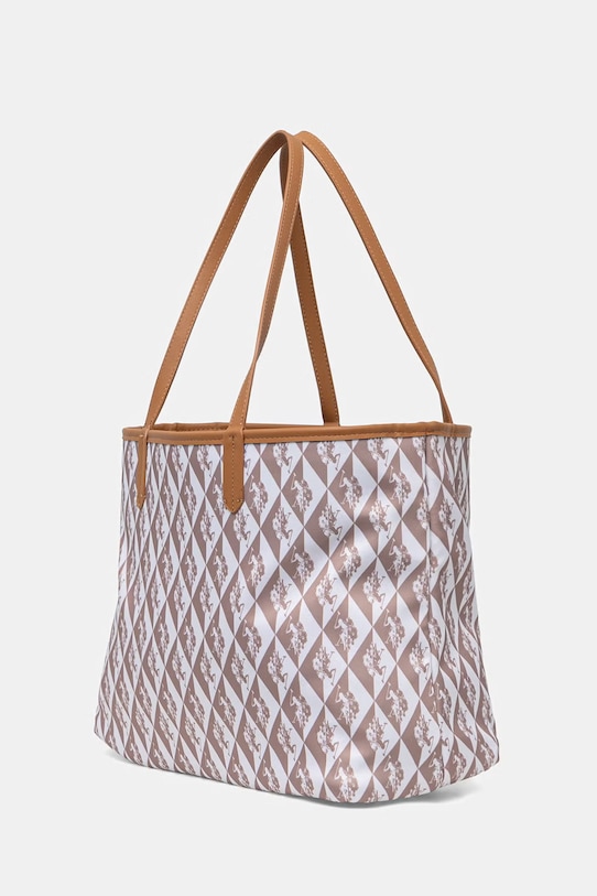 U.S. Polo Assn. torebka shopper damska z imitacji skóry SURREY BEUSU9093WVI beżowy SS26
