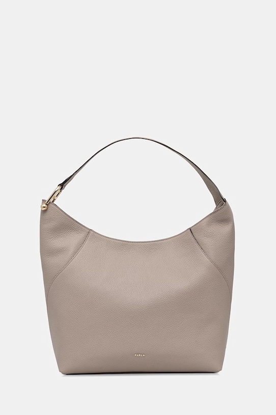 Furla torebka skórzana Lara L skóra licowa beżowy WBO1876.HSF000.4488S