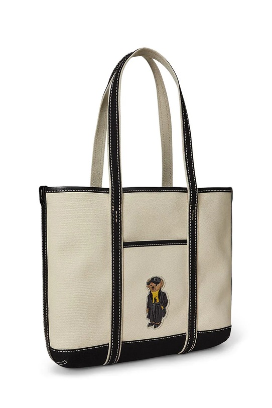 Akcesoria Polo Ralph Lauren torebka shopper damska bawełniana 428980460 beżowy