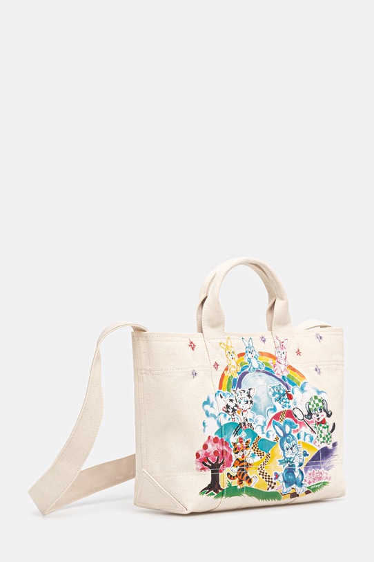 Kenzo torebka bawełniana Shopper/Tote bag FG58SA910F35 beżowy SS26