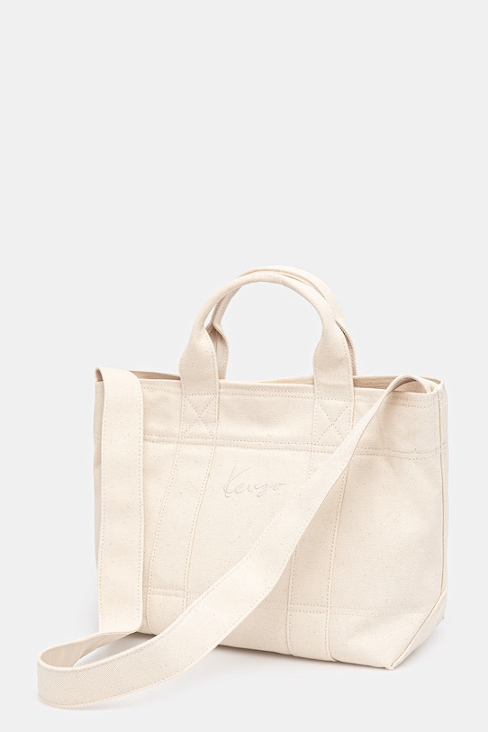 Akcesoria Kenzo torebka bawełniana Shopper/Tote bag FG58SA910F35 beżowy
