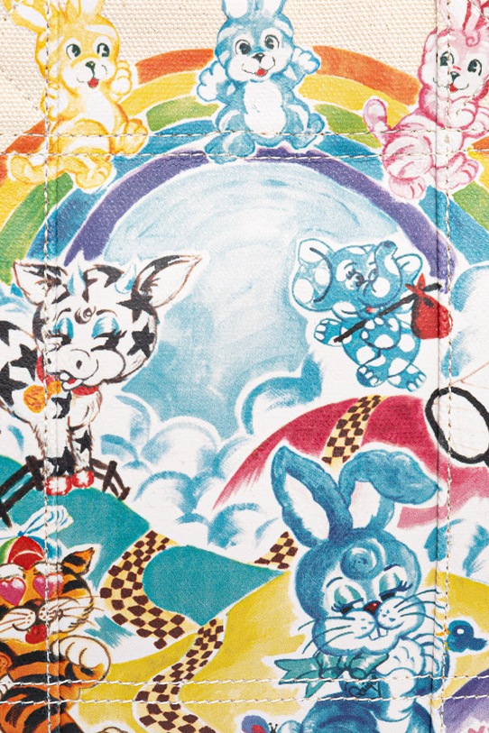 Kenzo torebka bawełniana Shopper/Tote bag beżowy FG58SA910F35