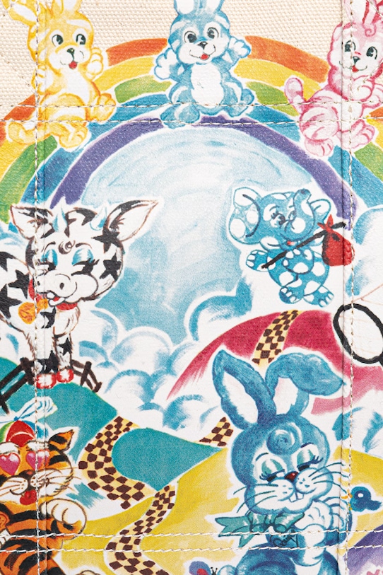 Kenzo torebka bawełniana Shopper/Tote bag beżowy FG58SA910F35