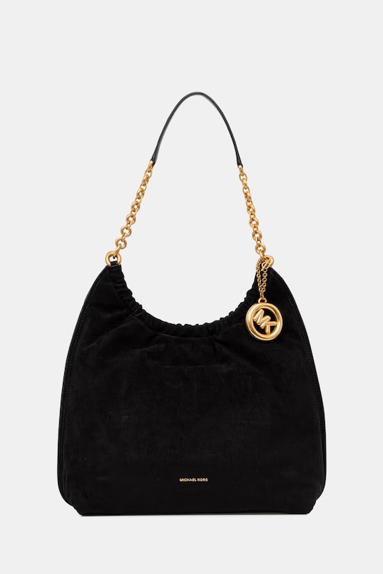 MICHAEL Michael Kors shopper γυναικεία δερμάτινη μαύρο 30S6A15L7S