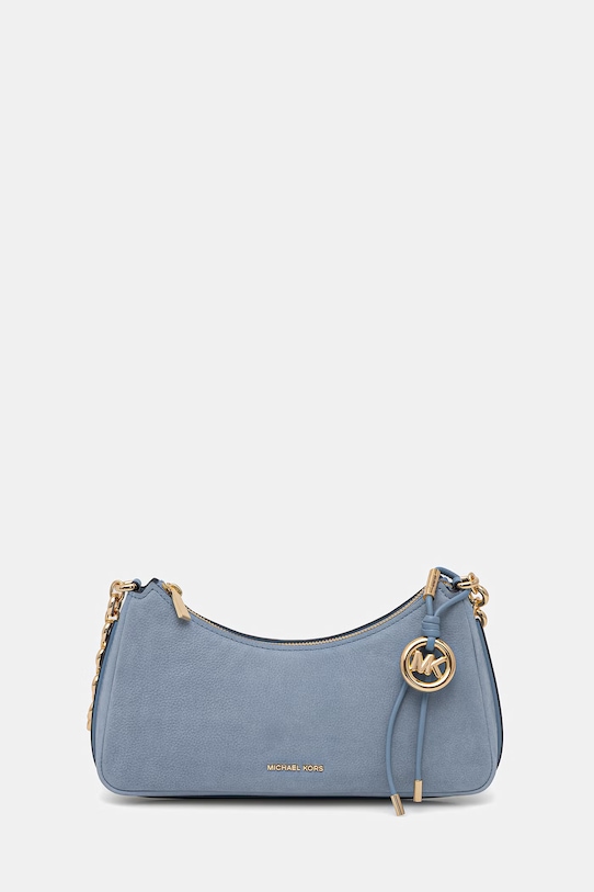 MICHAEL Michael Kors torebka nubukowa nie mieści A4 niebieski 32R6GY5W6L