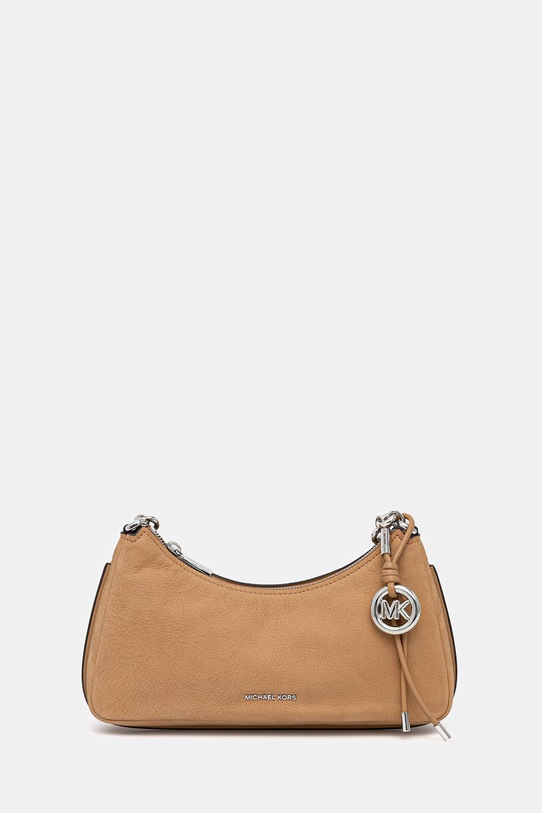 MICHAEL Michael Kors torebka nubukowa nie mieści A4 beżowy 32R6SY5W6L