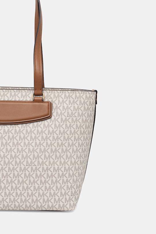 Akcesoria MICHAEL Michael Kors torebka shopper damska z imitacji skóry 30S6GTVT2B beżowy