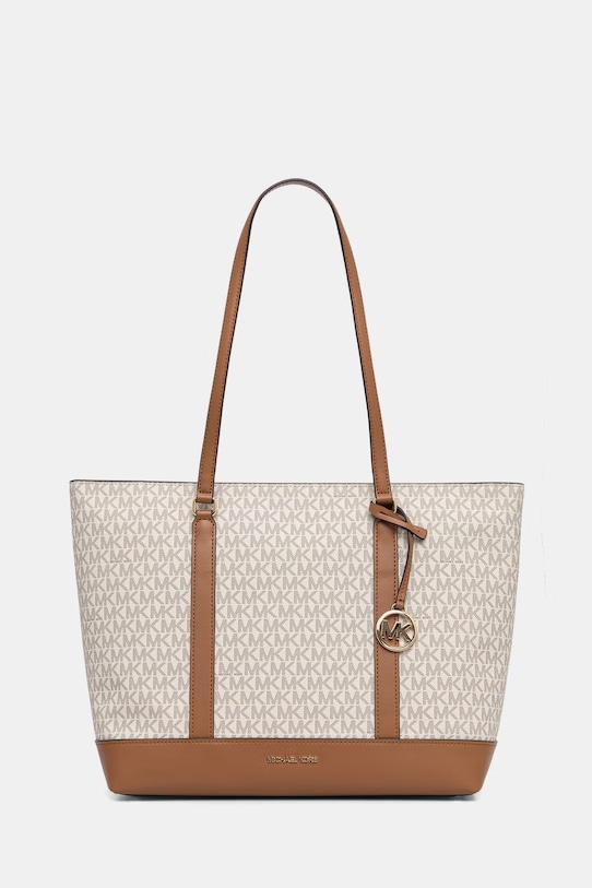 MICHAEL Michael Kors torebka shopper damska z imitacji skóry beżowy 30S6G3PT3B