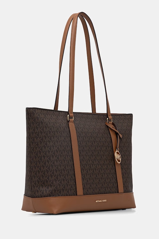 MICHAEL Michael Kors torebka shopper damska z imitacji skóry 30S6G3PT3B brązowy SS26
