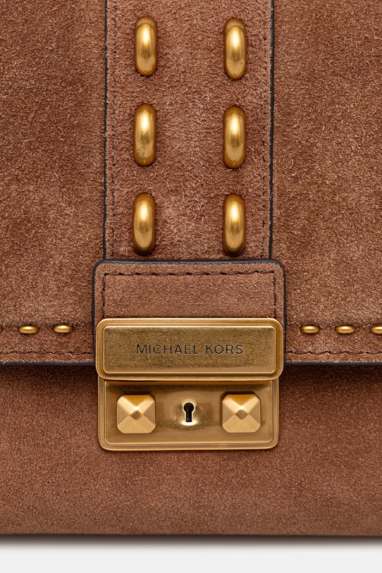 Τσάντα σουέτ MICHAEL Michael Kors καφέ 30S6A2RS2S