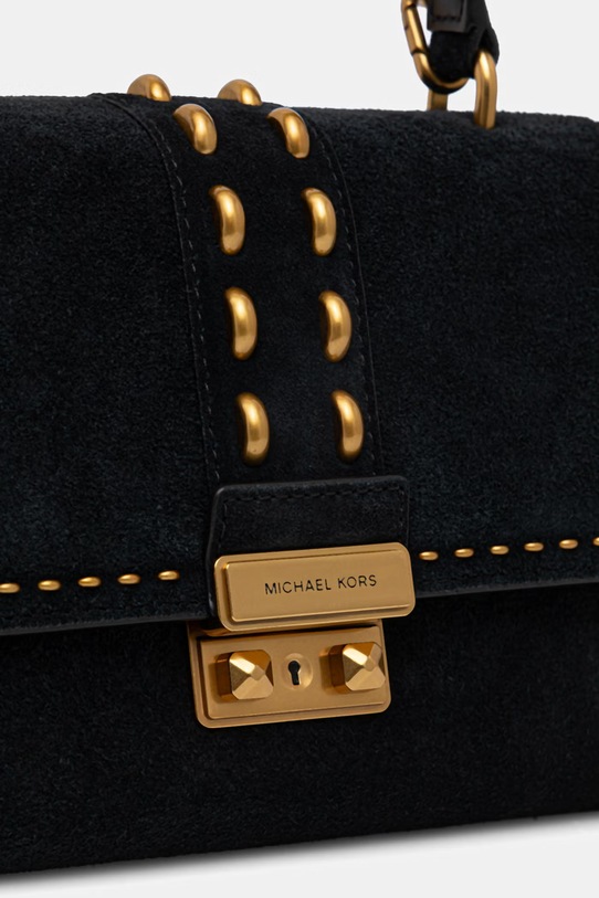 Semišová kabelka MICHAEL Michael Kors čierna 30S6A2RS2S