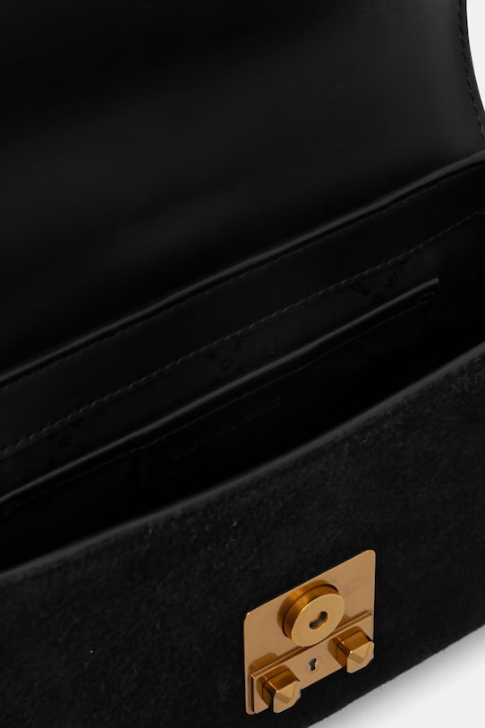 Semišová kabelka MICHAEL Michael Kors 30S6A2RS2S čierna