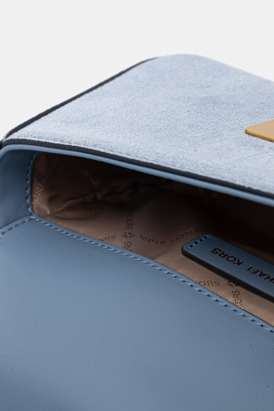 Semišová kabelka MICHAEL Michael Kors 30S6A2RL5S tyrkysová