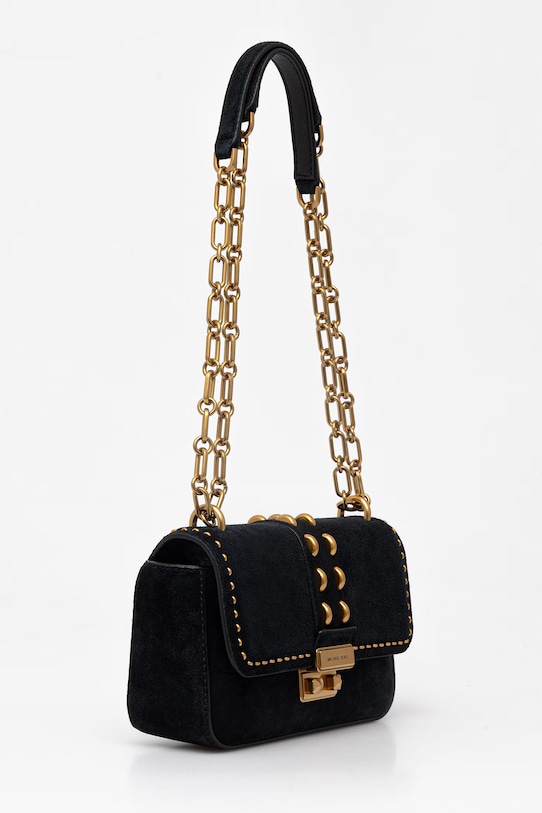 Semišová kabelka MICHAEL Michael Kors 30S6A2RL5S čierna SS26