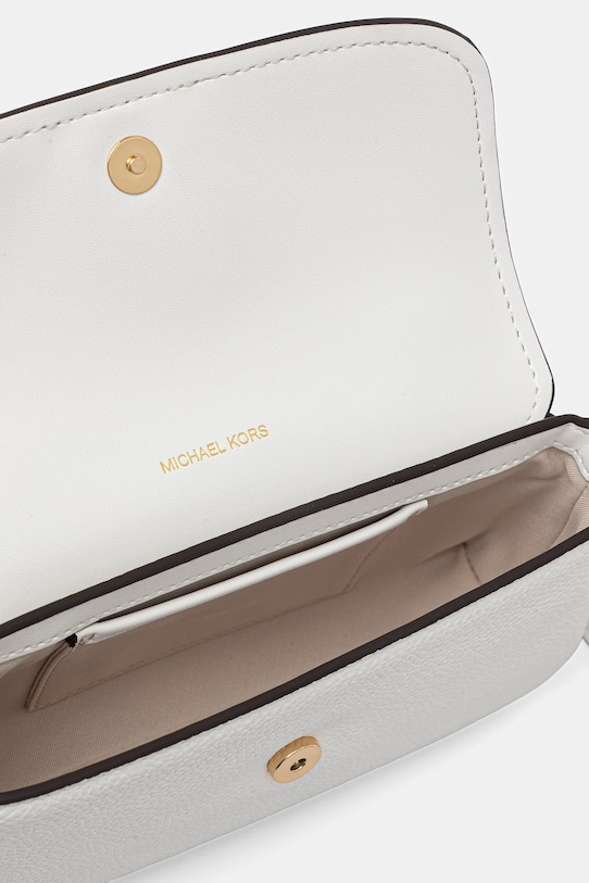 Kožená kabelka MICHAEL Michael Kors 32S6GY5C5L biela