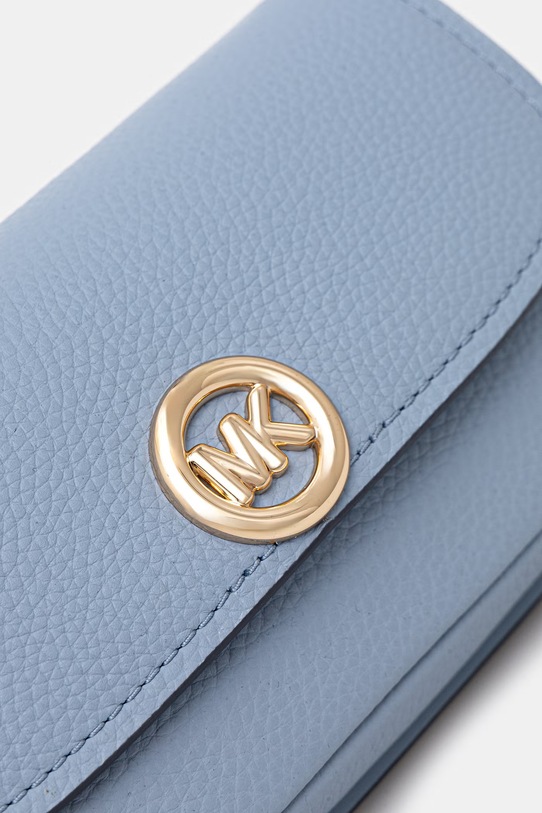 Kožená kabelka MICHAEL Michael Kors tyrkysová 32S6GY5C5L