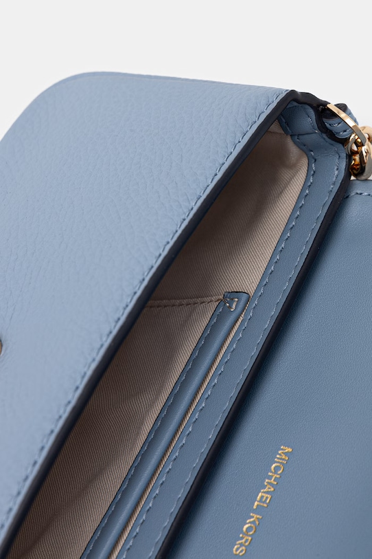 Kožená kabelka MICHAEL Michael Kors 32S6GY5C5L tyrkysová