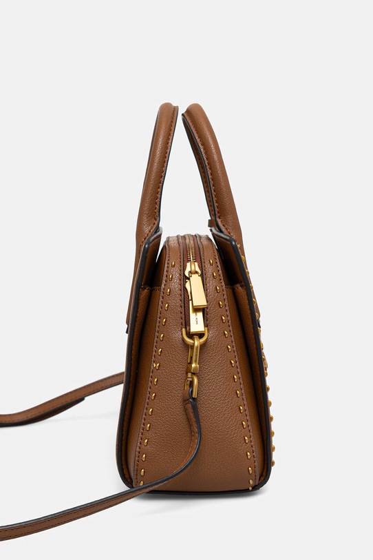 Δερμάτινη τσάντα MICHAEL Michael Kors 30S6A9IS1L καφέ SS26