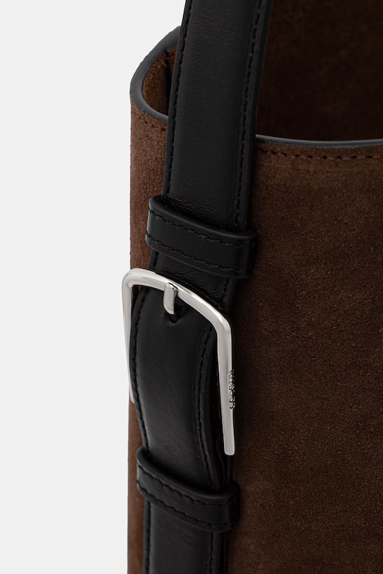 Coperni torebka koszyk damska zamszowa brązowy COPBA126F6049