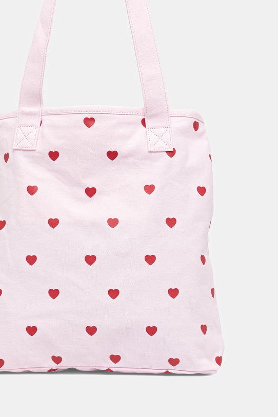 Akcesoria Converse torebka tote damska bawełniana x CHUCKS IN LOVE MA5947 różowy