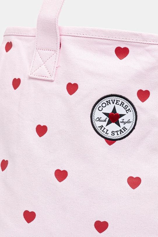 Converse torebka tote damska bawełniana x CHUCKS IN LOVE różowy MA5947