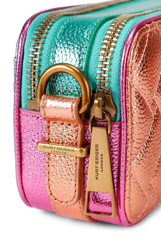 Kurt Geiger London torebka crossbody damska skórzana 5389191109 pomarańczowy