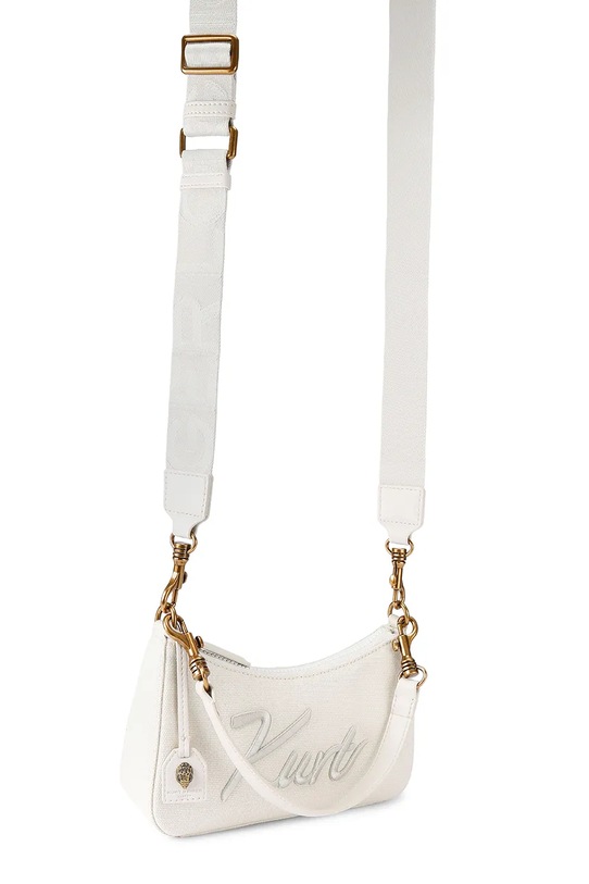 Kurt Geiger London torebka crossbody damska bawełniana 5587210609 biały SS26