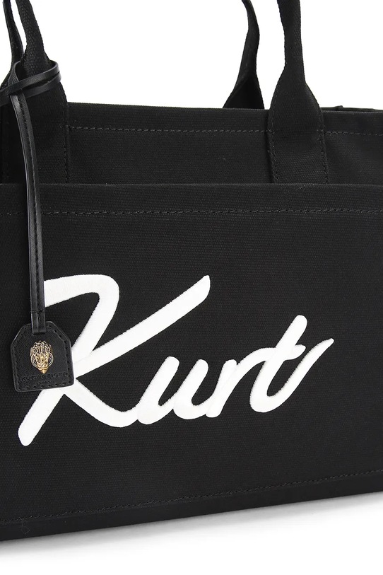 Kurt Geiger London torebka tote damska bawełniana czarny 5570700609