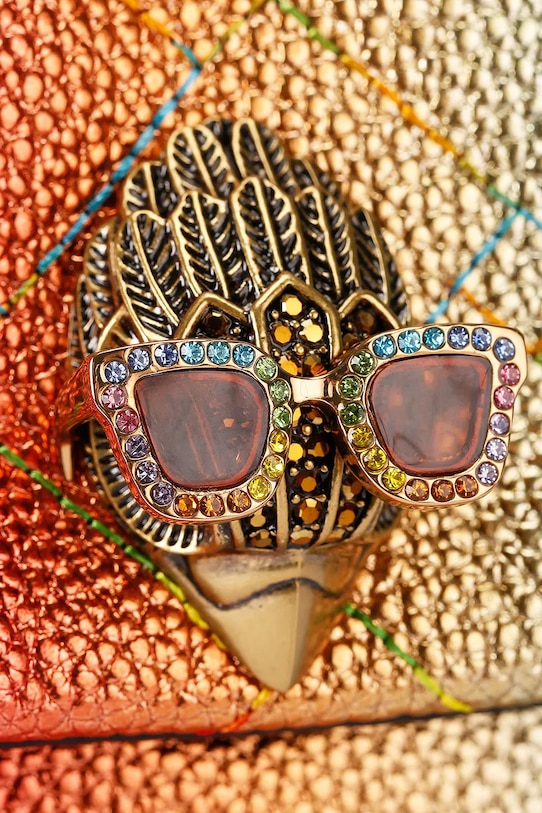 Kurt Geiger London Torebka crossbody damska skórzana multicolor 5021599119