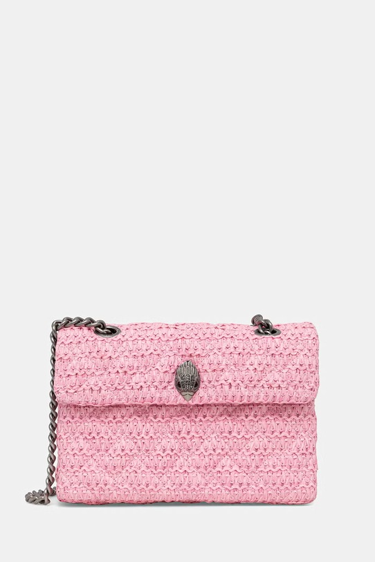 Kurt Geiger London torebka crossbody damska Raffia Kensington różowy 5582698999