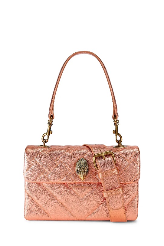 Kurt Geiger London torebka crossbody damska skórzana Kensington pomarańczowy 5599691109