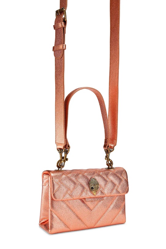 Kurt Geiger London torebka crossbody damska skórzana Kensington 5599691109 pomarańczowy SS26