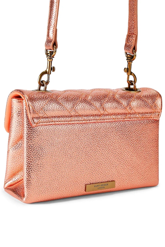 Akcesoria Kurt Geiger London torebka crossbody damska skórzana Kensington 5599691109 pomarańczowy