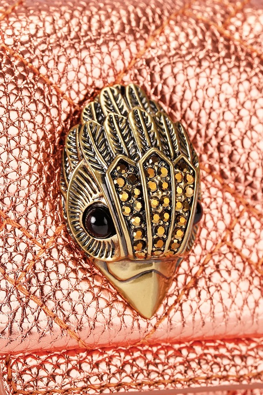 Kurt Geiger London torebka crossbody damska skórzana Kensington pomarańczowy 5599691109