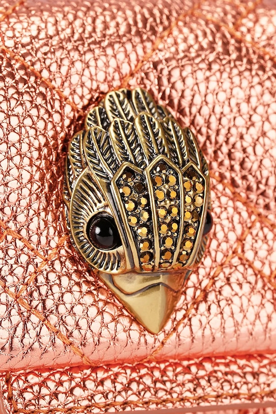 Kurt Geiger London torebka crossbody damska skórzana Kensington pomarańczowy 5599691109