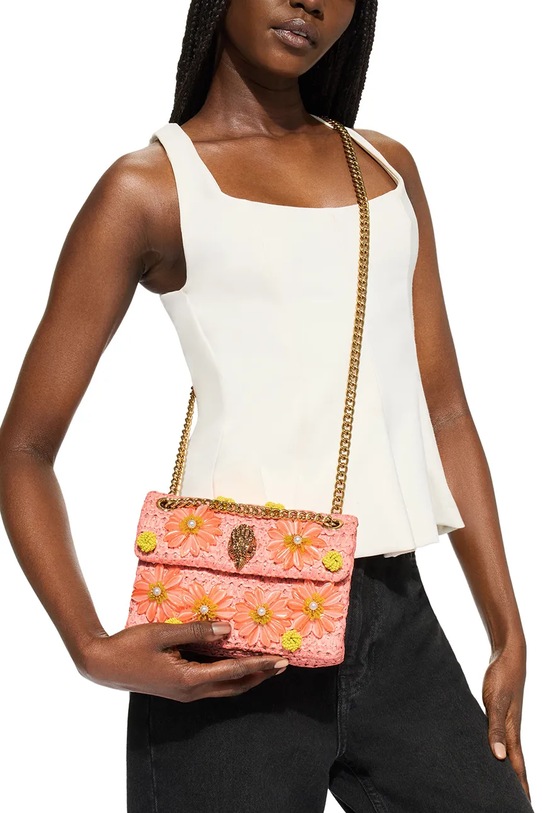 Kurt Geiger London torebka crossbody damska Raffia Mini Kensington 5576896999