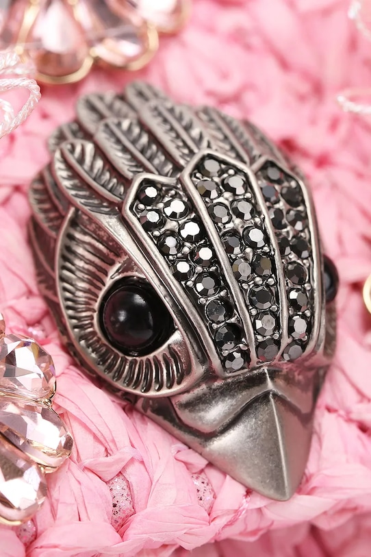 Kurt Geiger London torebka crossbody damska Raffia Mini Kensington różowy 5603498999