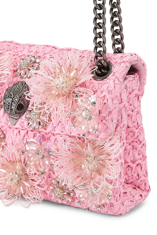 Kurt Geiger London torebka crossbody damska Raffia Mini Kensington 5603498999 różowy