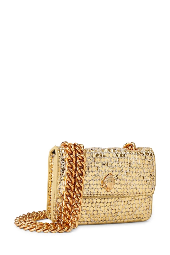 Kurt Geiger London torebka crossbody damska Micro Kensington 5588661999 złoty SS26
