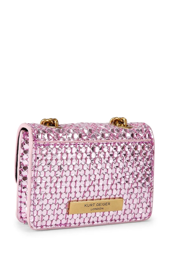 Akcesoria Kurt Geiger London torebka crossbody damska Micro Kensington 5588698999 różowy