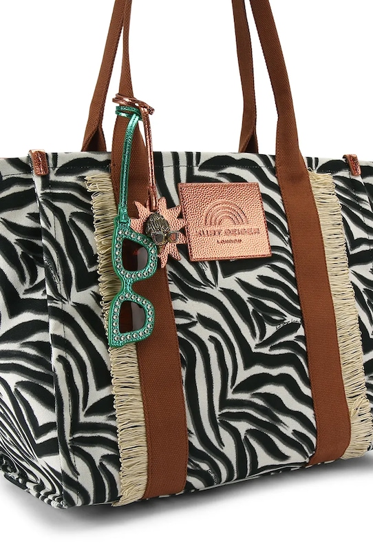 Kurt Geiger London Torebka shopper damska bawełniana 2043401069 biały SS26