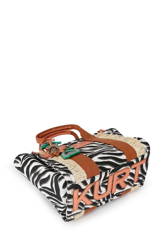 Kurt Geiger London torebka shopper damska bawełniana 2043801069 biały SS26